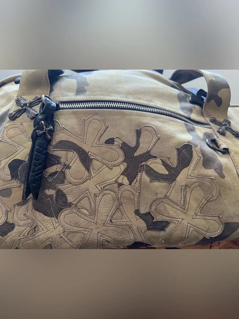 Camouflage Canvas Duffel Bag - Green Camo